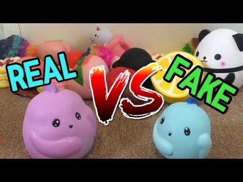 REAL vs KNOCKOFF SQUISHIES+giveaway winners