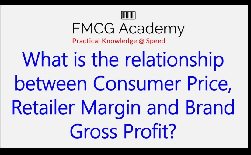 What is the relationship between Consumer Price, Retailer Margin and Brand Gross Profit